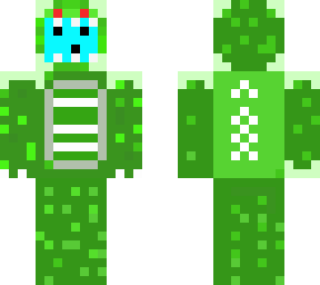 glass-ey slime golem in dino pajama