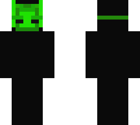 green demon mask