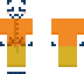 navy whit orange and tan goat