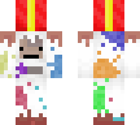 painted yeti holding gift