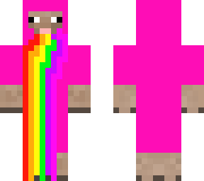 pink sheep vomiting rainbow