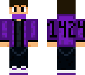 pruple man with da hair and the stuff