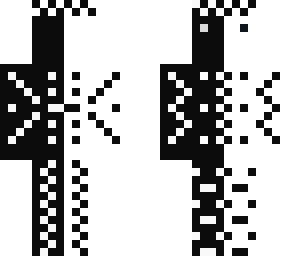 black or white