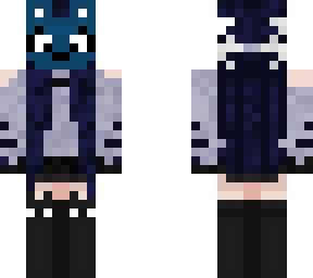 blue & indigo bear mask anime