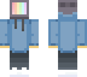 casual tv head (blue)