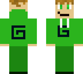 chill green hoodie man