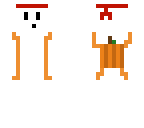 ghost with pumpkin backpack