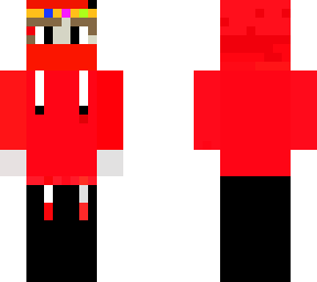 hoodie guy dressed in red pvp sweat skin