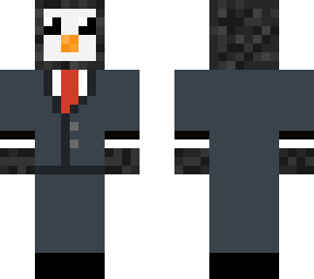 penguin with mr. fruit logo on back and suit (made face look better imo)