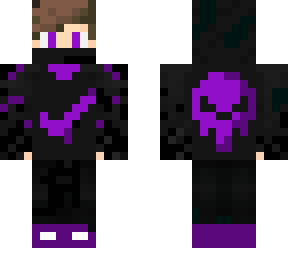 purple and black hoodie
