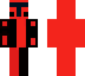 red and black mandalorian