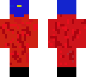red created  man