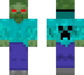 red eyed zombie in a hoodie