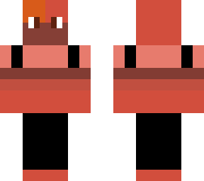 red in black
