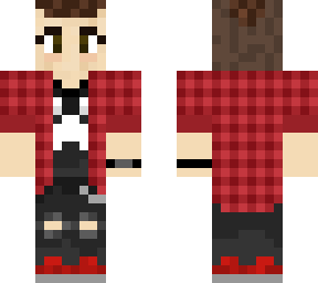 red plaid enby