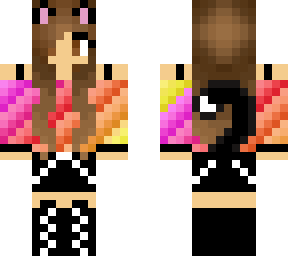 sunset cat girl