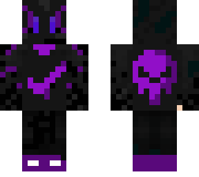 black and purple skull hoodie