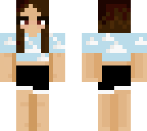 cloud crop with sports shorts, no shoes
