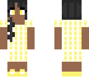 cute person with yellow checkered dress <3