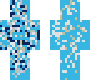 distorted light blue