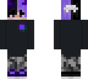 glowing purple