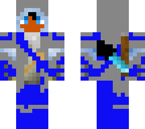 gray-blue swordsman