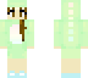 green dino hoodie