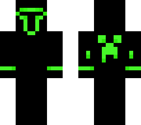 ninja knight lime with creeper face cloak