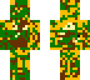 orange duck skeppy with grass
