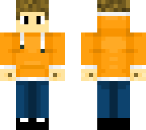 orange hoodie