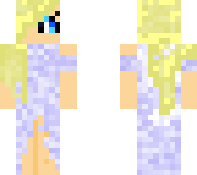 pastel blue girl in dress