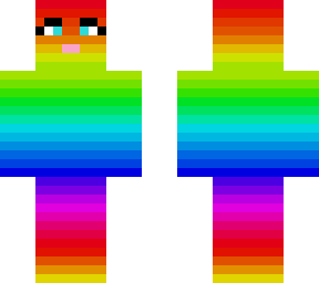 rainbow ombre skin this skin can be used for editing without permission.........