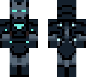 silver and black iron man
