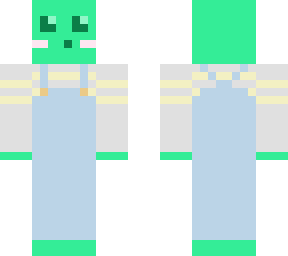 slimey in overalls