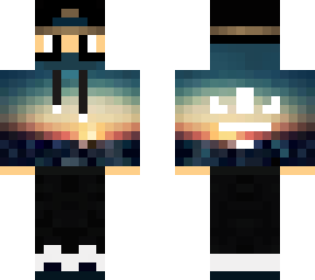 sunset masked wiht eyes