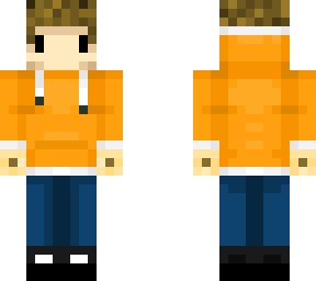 version three orange hoodie