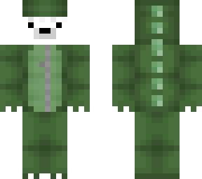 bear in costume (dino suit link in desc)