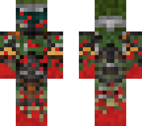 blood splattered doom slayer