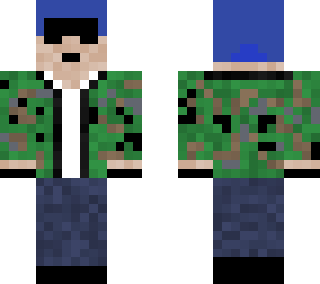 camo vest with sunglasses (vest is pop-out)
