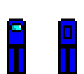 crewmate blue minecraft skin