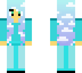 cute girl with cloud hair base (in similar skins)