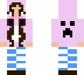 cute girl with pink creeper sweater