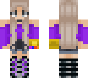 edit girl, purple/black/gray (thanos)