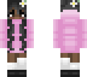 girl with pink hoodie