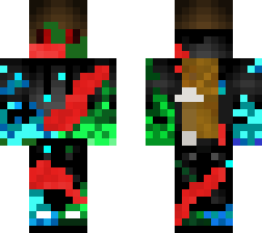 green and blue zombie