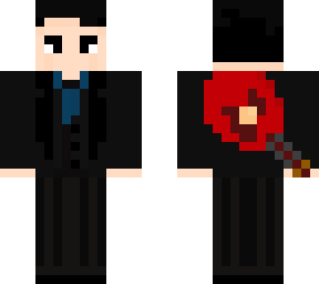 man in black