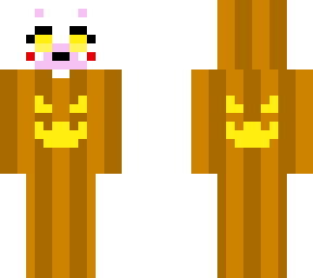 mangle in a pumpkin onesie