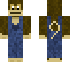monkey with overalls