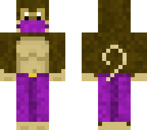 monkey with purple pants and mask