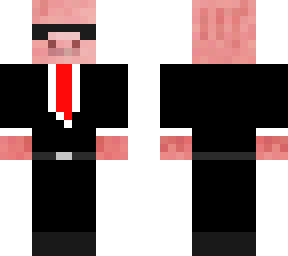 pig in suit and shades with boots
